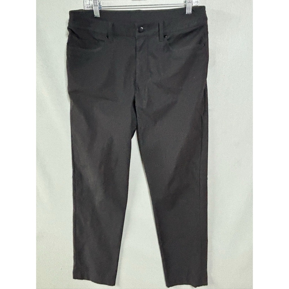 Lululemon Pants Mens 32X27 Black Commission Classic Fit Warpstreme LM5561S